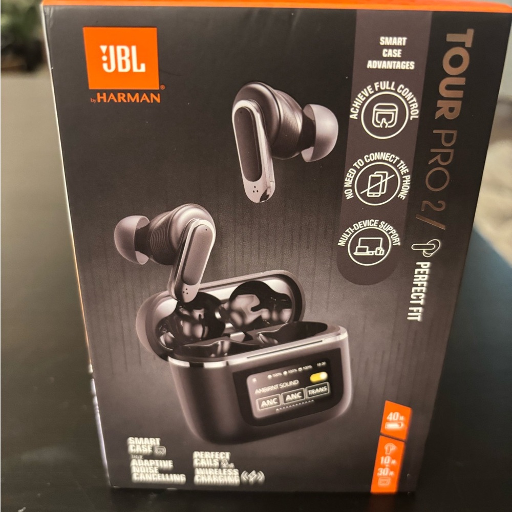 JBL Tour Pro 2 Earbuds with Smart Case(noise canceling)